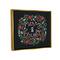 Stupell Industries Merry & Bright Poinsettia Wreath Framed Floater Canvas Wall Art